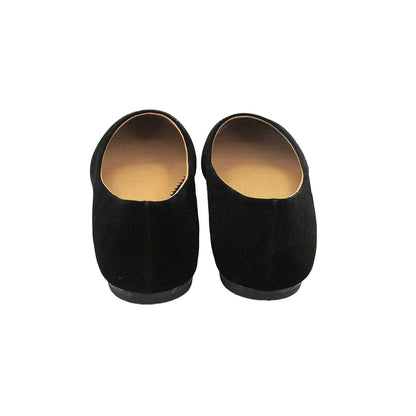 Jet Black - Back - XY London Womens-Ladies Maleficent Ballerina Flats