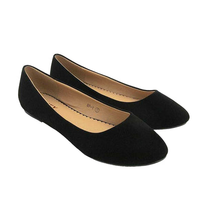 Jet Black - Lifestyle - XY London Womens-Ladies Maleficent Ballerina Flats