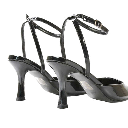 True Black - Back - XY London Womens-Ladies Lacey May Court Shoes