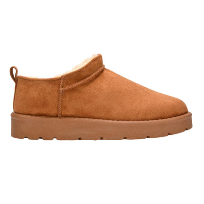 Tan - Side - XY London Womens-Ladies Maeve Snug Fit Ankle Boots