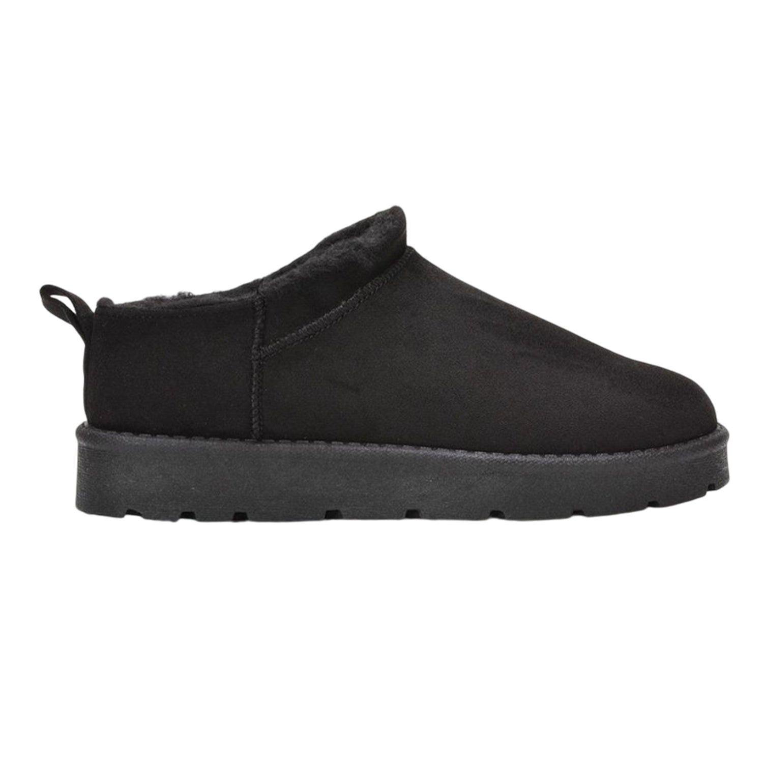 Jet Black - Side - XY London Womens-Ladies Maeve Snug Fit Ankle Boots