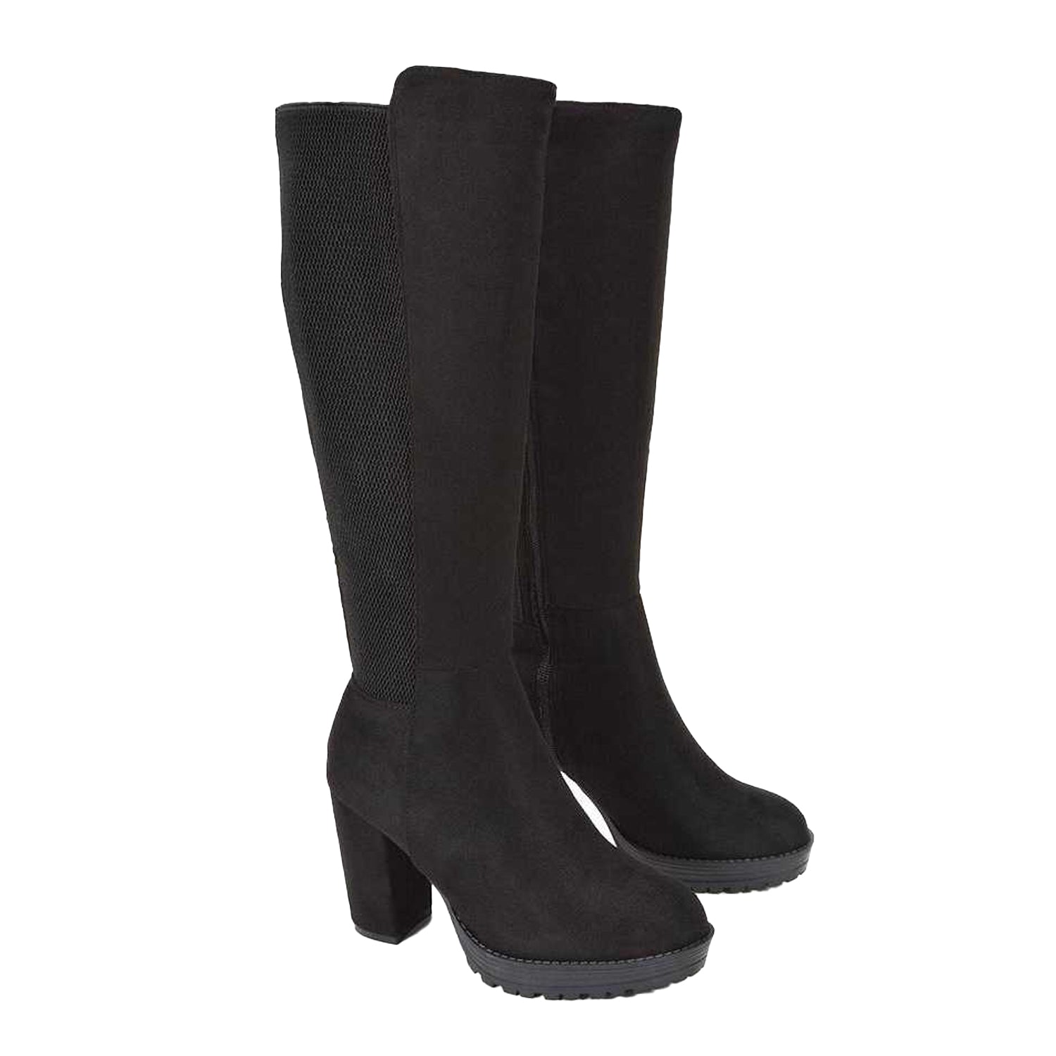 Jet Black - Lifestyle - XY London Womens-Ladies Knee-High Boots