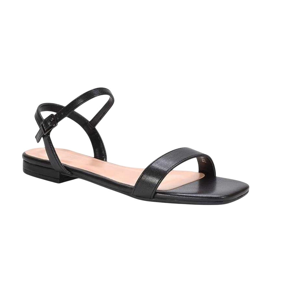 Black - Lifestyle - XY London Womens-Ladies Hallie Ankle Strap Sandals