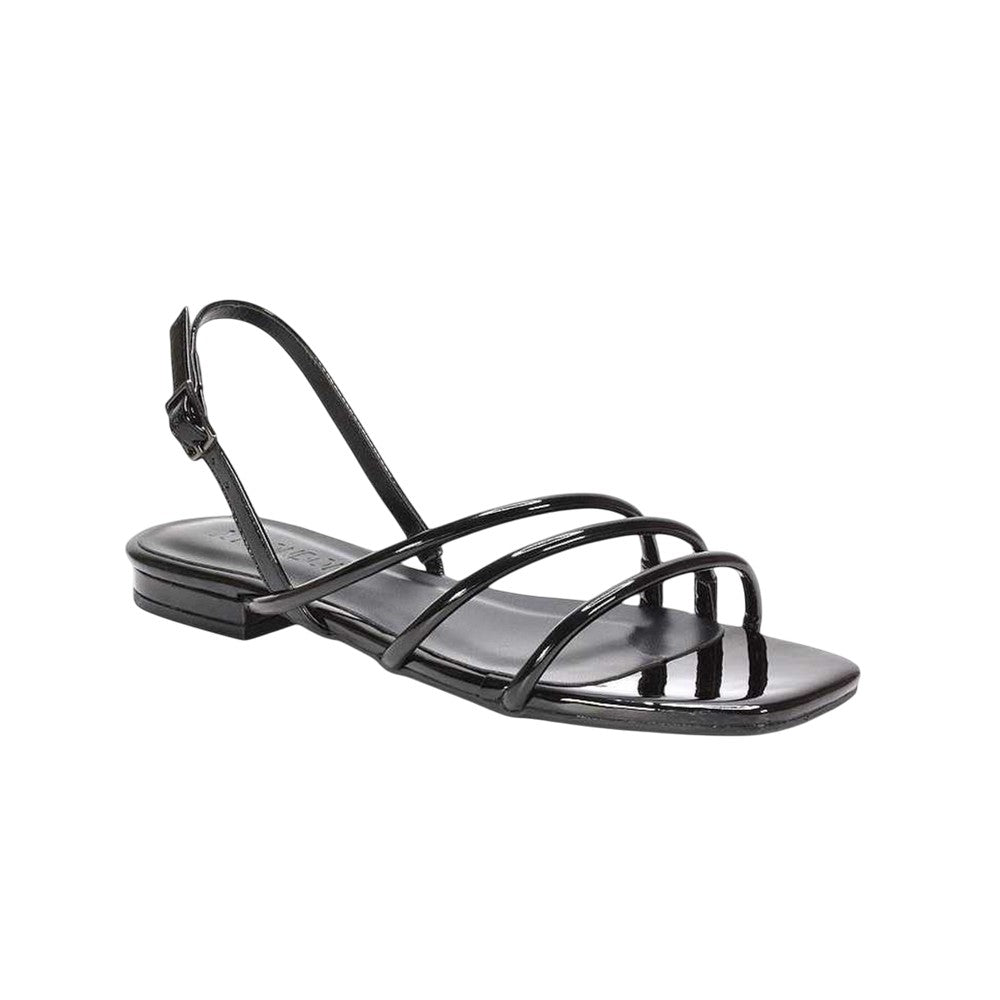 True Black - Lifestyle - XY London Womens-Ladies Mary Patent Square Toe Sandals