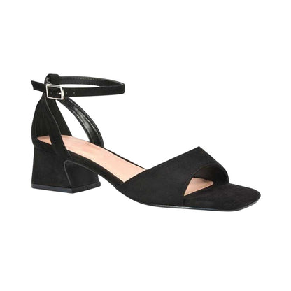 Jet Black - Lifestyle - XY London Womens-Ladies Hayley Cut Out Low Block Heel Sandals