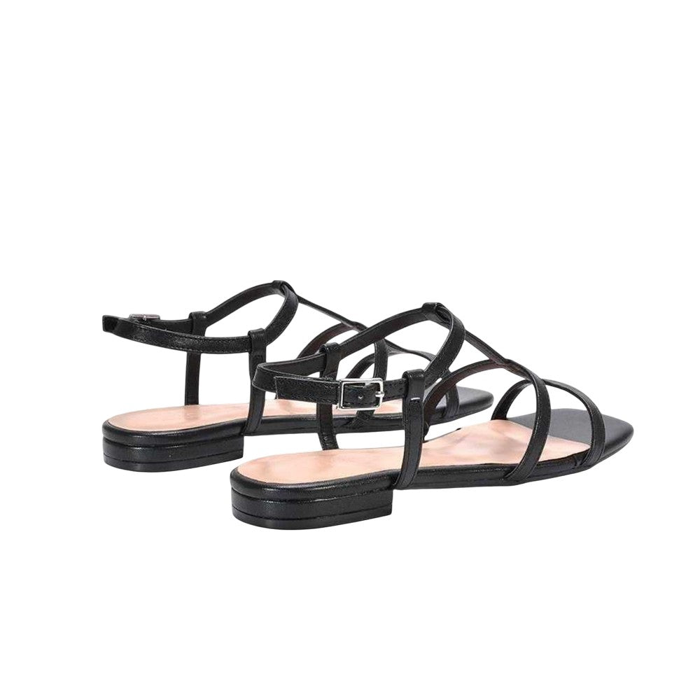 Black - Back - XY London Womens-Ladies Danielle Caged Sandals