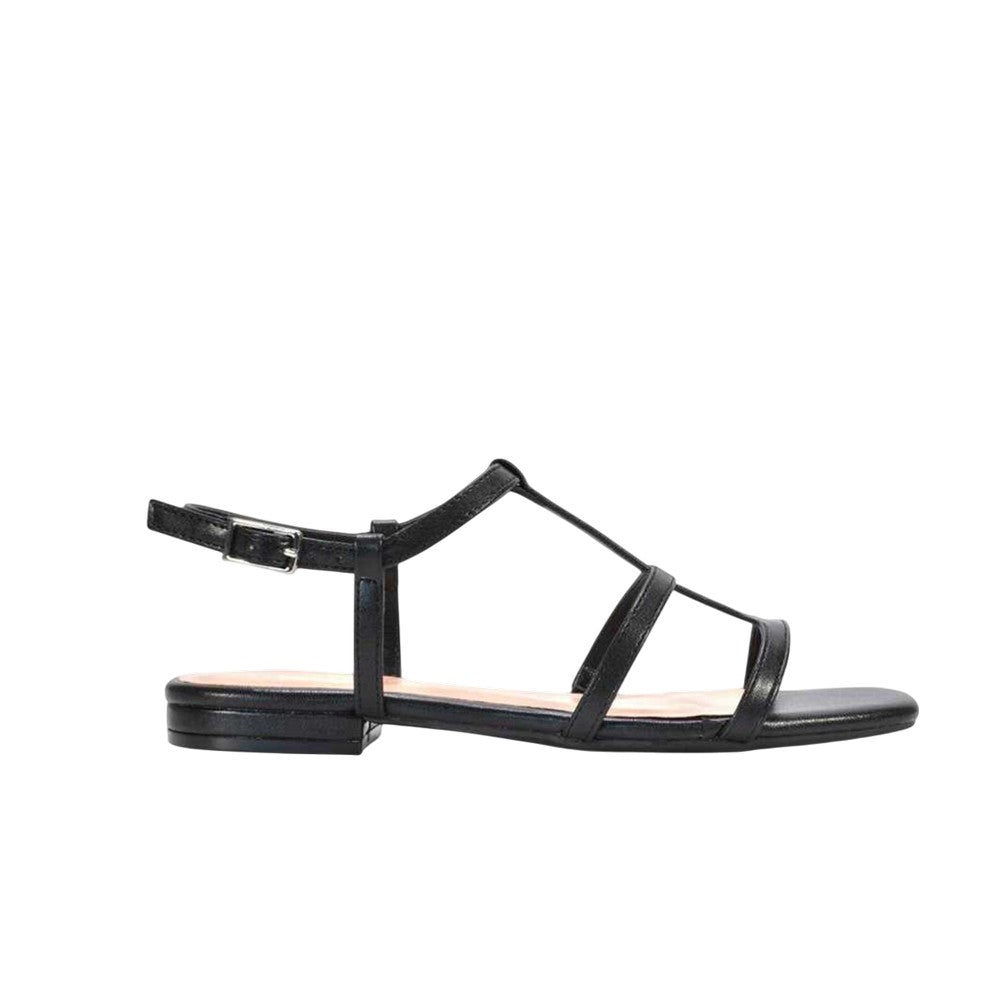 Black - Side - XY London Womens-Ladies Danielle Caged Sandals