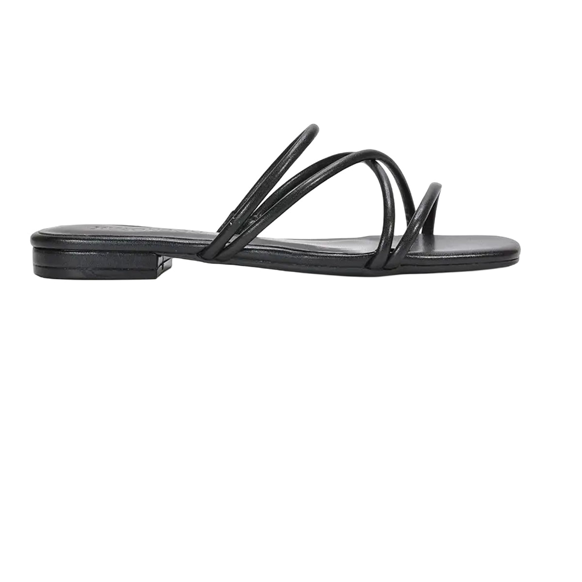 Black - Back - XY London Womens-Ladies Suzzie Metallic Strappy Sandals