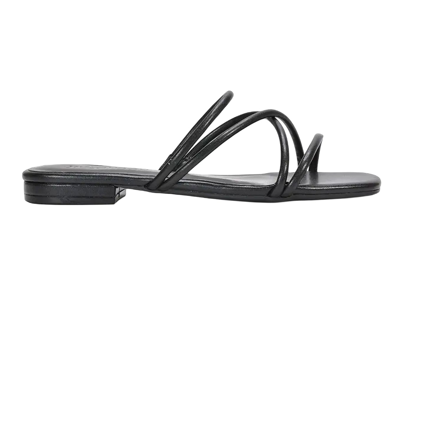 Black - Back - XY London Womens-Ladies Suzzie Metallic Strappy Sandals