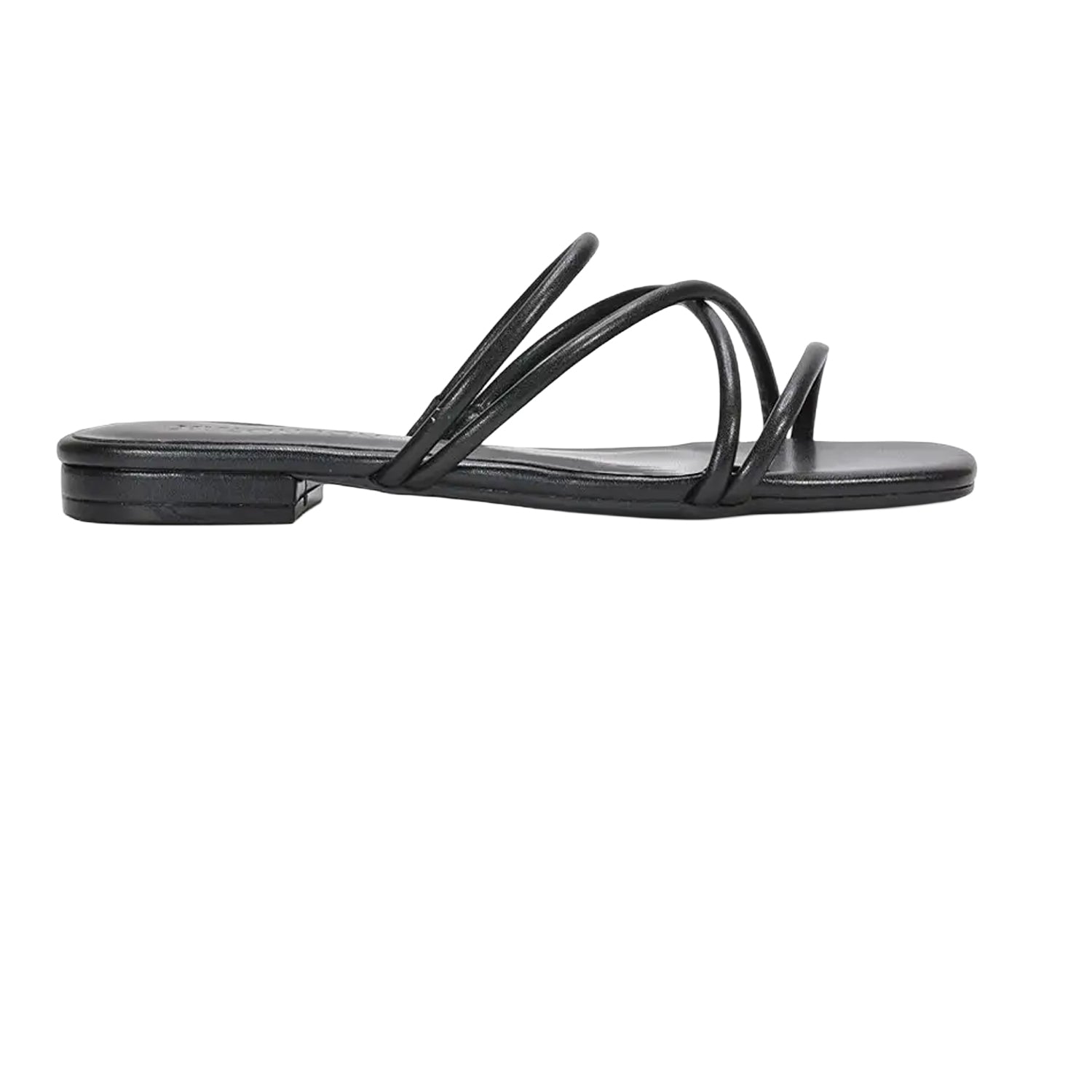 Black - Back - XY London Womens-Ladies Suzzie Metallic Strappy Sandals