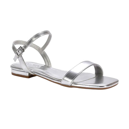 Metallic Silver - Lifestyle - XY London Womens-Ladies Hallie Metallic Strappy Sandals