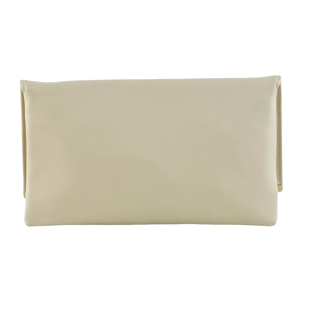 Gold - Back - XY London Billie Evening Chain Strap Clutch Bag