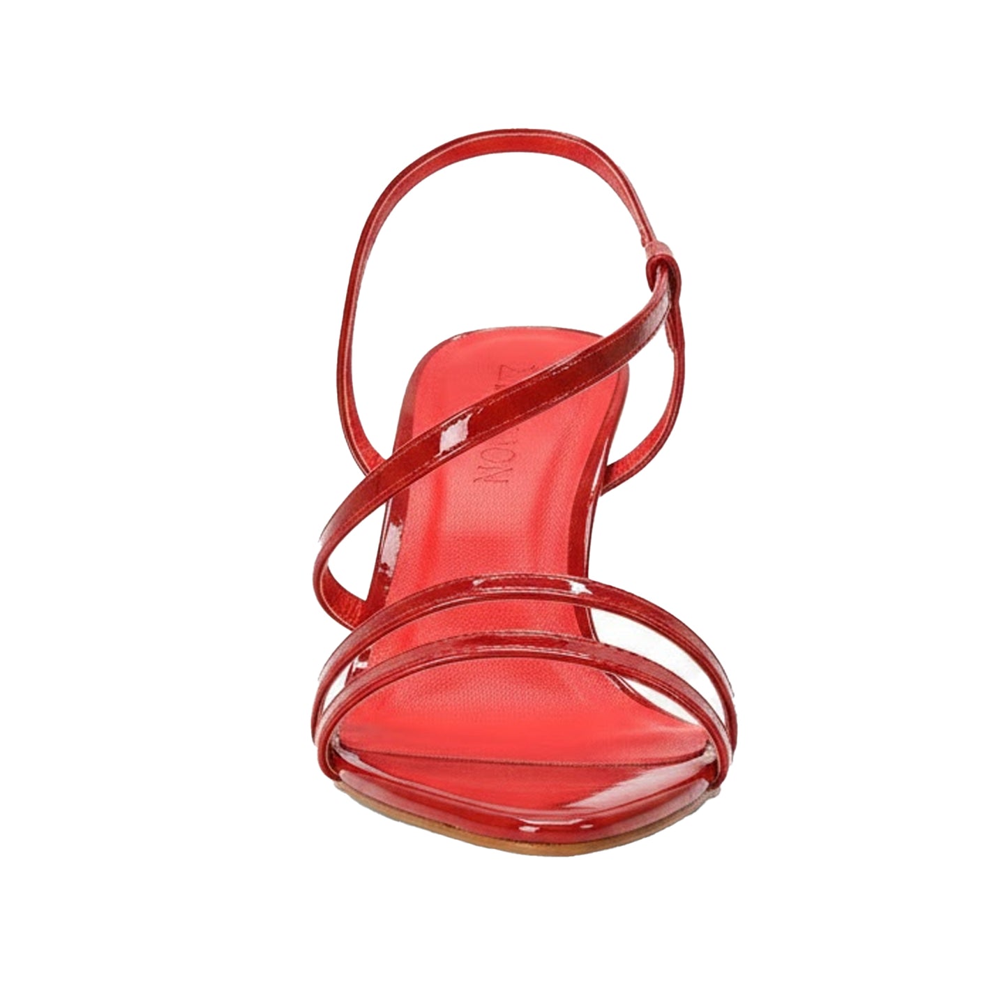 Red - Side - XY London Womens-Ladies Theodora Patent Stiletto Heel Sandals