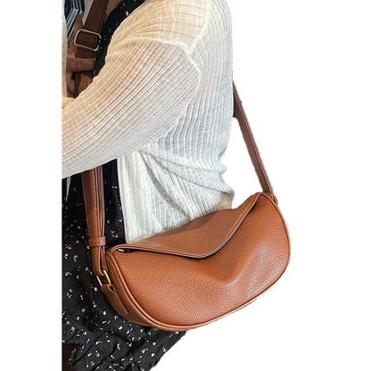 Tan - Back - XY London Womens-Ladies Helen Shoulder Bag