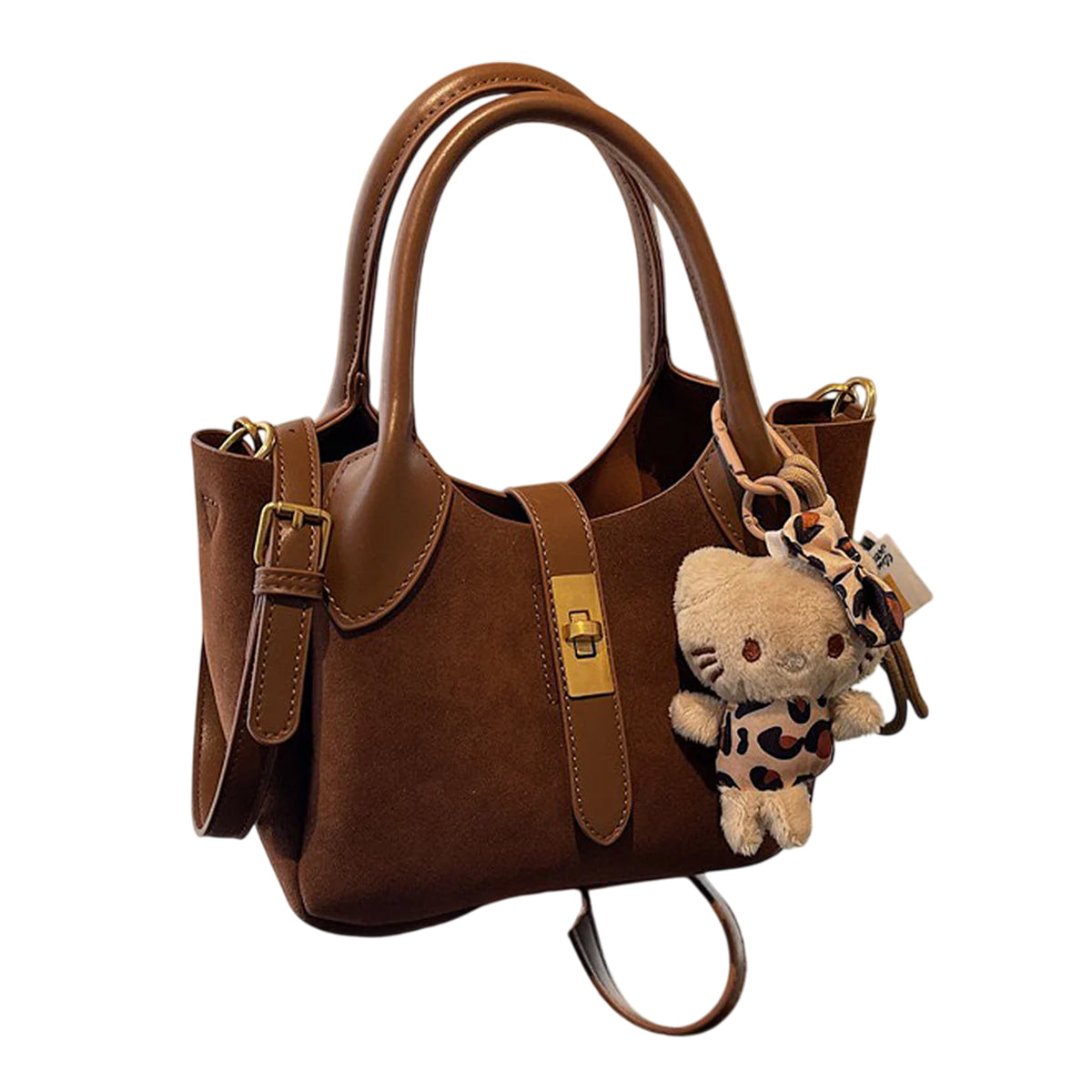 Tan - Front - XY London Elisie Charm Handbag