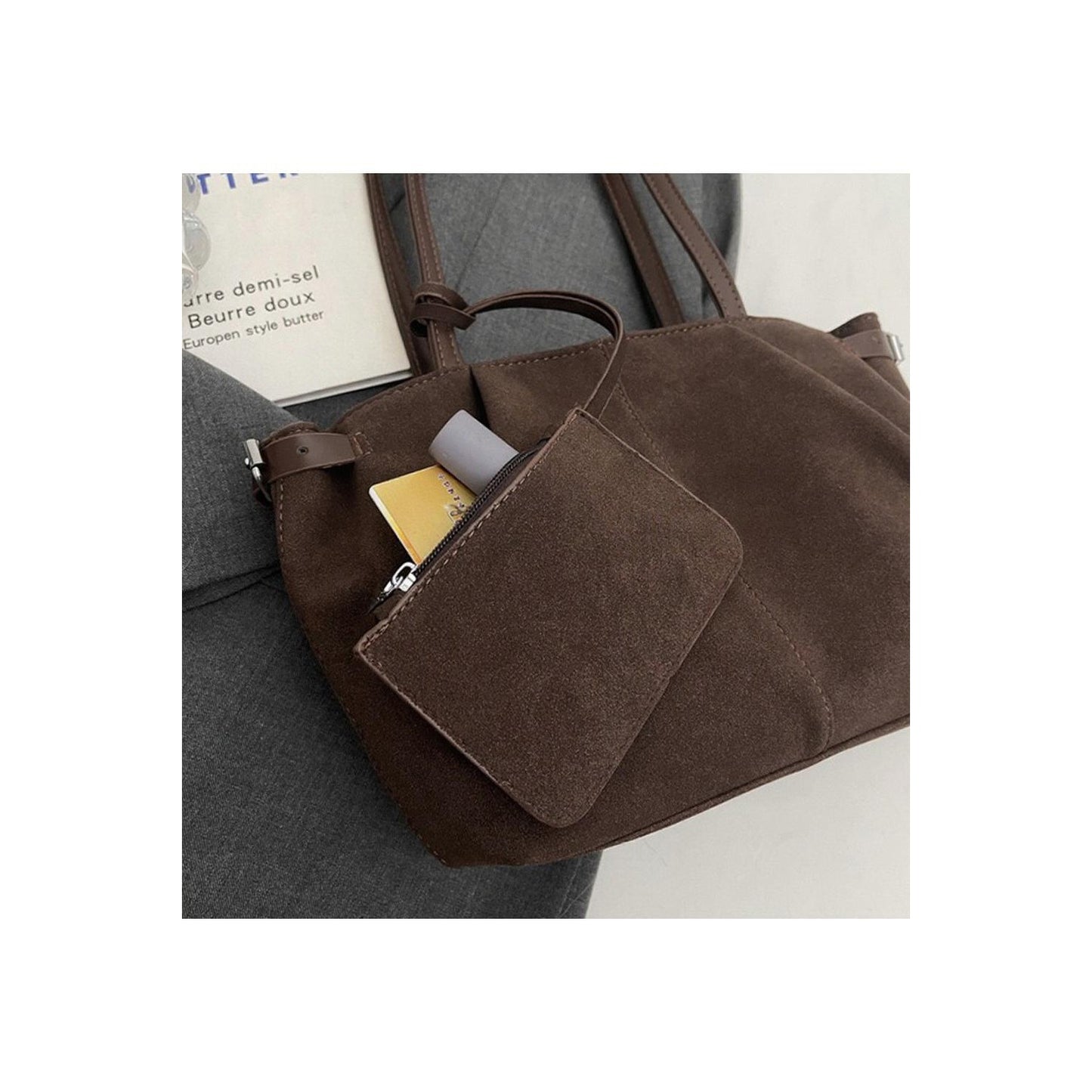 Brown - Lifestyle - XY London Destiny Tote Bag