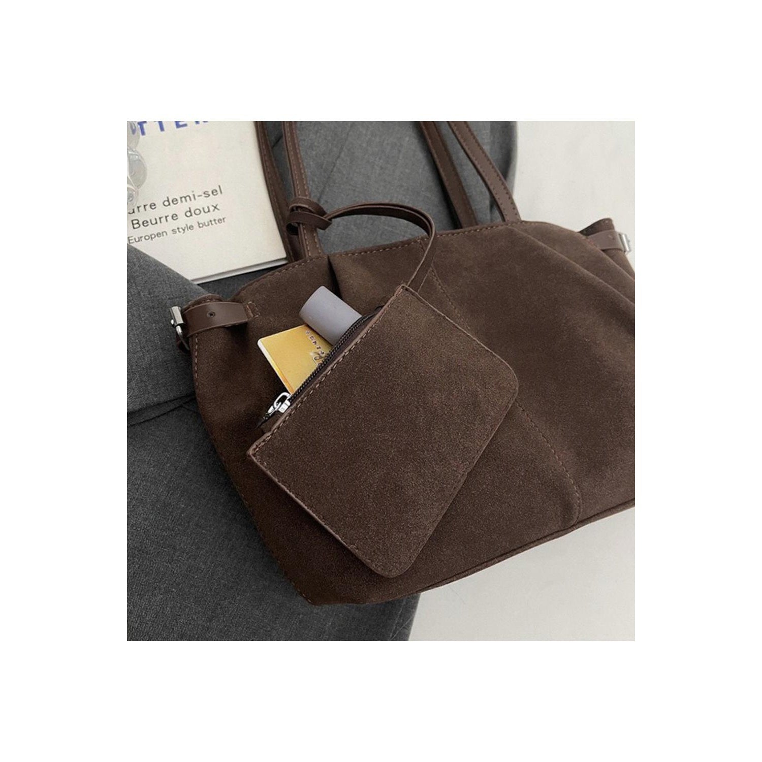 Brown - Lifestyle - XY London Destiny Tote Bag