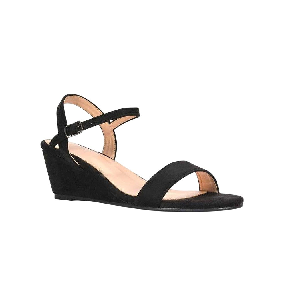 Jet Black - Lifestyle - XY London Womens-Ladies Alissa Open Toe Sandals