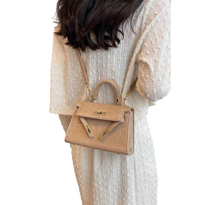 Beige - Back - XY London Womens-Ladies Maya Removable Straps Satchel