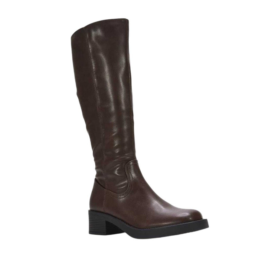 Brown - Lifestyle - XY London Womens-Ladies Nyx Knee-High Riding Boots
