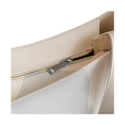 Beige - Side - XY London Darcie Adjustable Strap Tote Bag