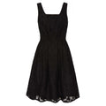 Black - Front - Yumi Womens-Ladies Jacquard Organza Dress