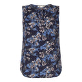 Blue - Front - Yumi Womens-Ladies Floral Print Top