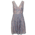 Grey - Back - Yumi Womens-Ladies Vintage Lace Dress