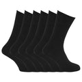 Front - Specialist Item: Mens Ribbed XL Non Elastic Top Socks (Pack Of 6)