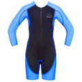 Front - Aqua Sphere Childrens Boys/Girls Stingray Shorty Long Sleeve Wetsuit