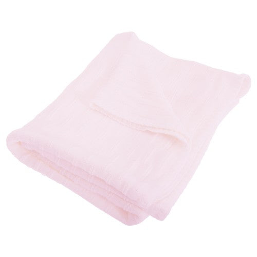 Front - Baby Boys/Girls Knitted Cot/Crib Blanket