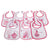 Front - Baby Patterned 7 Days Of The Week Bibs In Boys & Girls Options (Pack Of 7)