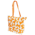Front - FLOSO Womens/Ladies Straw Woven Butterfly Print Top Handle Handbag
