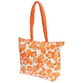 Front - FLOSO Womens/Ladies Floral Leaf Pattern Straw Woven Summer Handbag