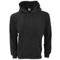 Front - SG Mens Plain Full Zip Hooded Sweatshirt