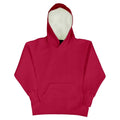 Front - SG Kids Unisex Contrast Hooded Sweatshirt / Hoodie