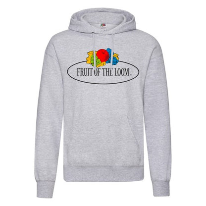 Front - Fruit of the Loom Mens Vintage Big Logo Heather Hoodie