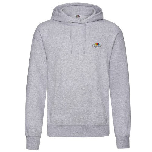 Front - Fruit of the Loom Mens Vintage Small Logo Heather Hoodie