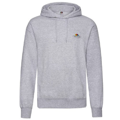 Front - Fruit of the Loom Mens Vintage Small Logo Heather Hoodie