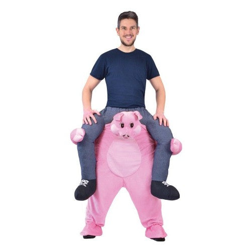 Front - Bristol Novelty Unisex Adults Pig Piggy Back Costume