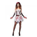 Front - Bristol Novelty Womens/Ladies Skeleton Bloody Bride Costume