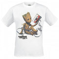 Front - Guardians Of The Galaxy 2 Unisex Adult Baby Groot Tape T-Shirt