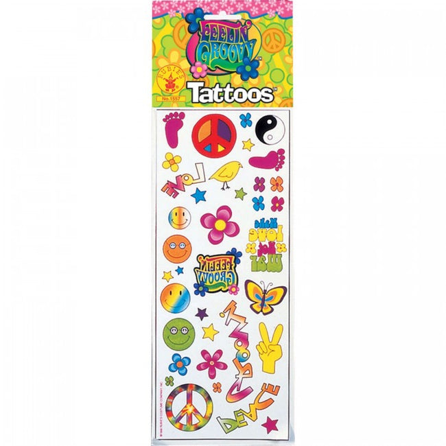Bristol Novelty Temporäres Pop-Art-Tattoo – Witziges Gesicht, Unisex, Einheitsgröße