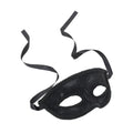 Front - Bristol Novelty Black Eye Mask With Ribbon Tie
