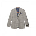 Front - Burton Mens Checked Single-Breasted Skinny Suit Jacket