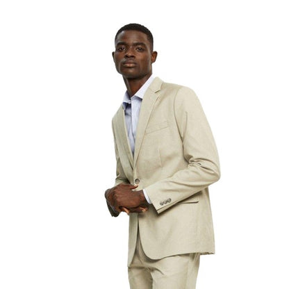 Front - Burton Mens Stretch Slim Suit Jacket