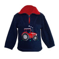 Front - British Country Collection Childrens/Kids Tractor Fleece Jacket