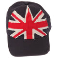 Front - Union Jack GB Distressed Baseball Cap With Adjustable Strap