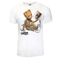 Front - Guardians Of The Galaxy Vol 2 Unisex Adults Groot And Tape T-Shirt