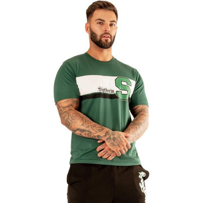 Front - Harry Potter Unisex Adult Track & Field Slytherin T-Shirt